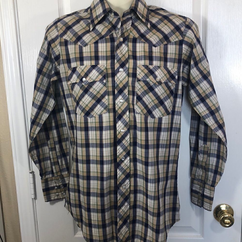 Lariat vintage cowboy long sleeve snapbutton shirt